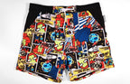 Men's Comic Print Board Shorts Swim Trunks