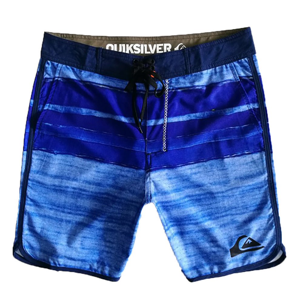 Men's Grey Striped Board Shorts