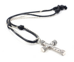 Retro Men's Dog Tag Necklace with Wing Pendant
