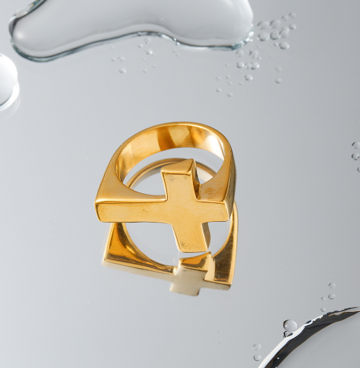 Stainless Steel Cross Shelf Ring