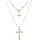 Religious Elements Necklace Set with Cross Pendant | Christian Jewelry