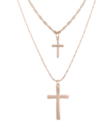 Religious Elements Necklace Set with Cross Pendant | Christian Jewelry