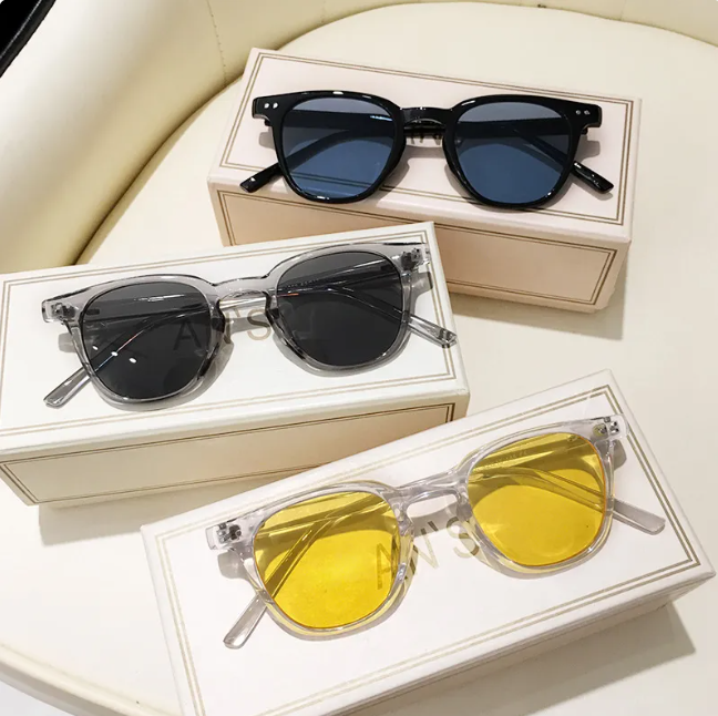 Womens Black Frame Sunglasses UV Protection