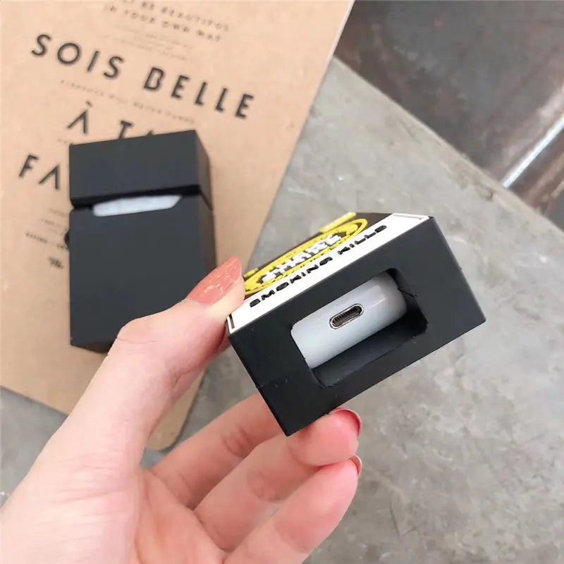 Creative Silicone Case for AirPods 2nd Gen (Cigarette Design) | Accessory