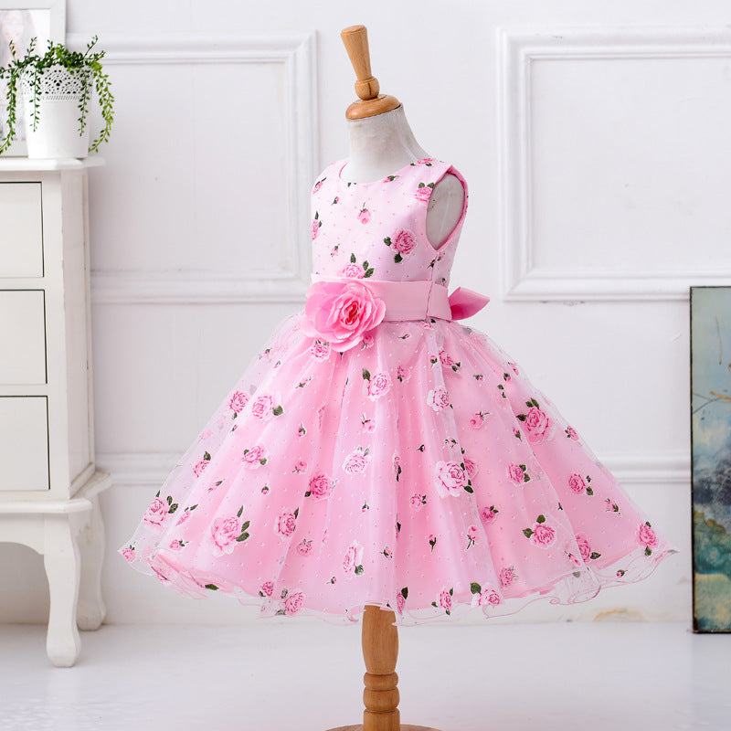 White Baptism Dress for Baby Girls 2-10 Years