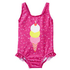 2019 Girls' UPF Sun Protection One-Piece Swimsuit