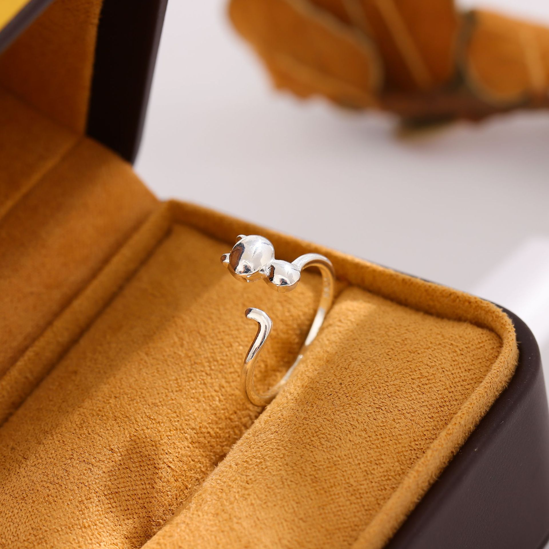Cute Fashion Cat Simple Ring Female | Jewelry