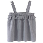 Lace Trim Camisole Top - Slim Fit Sleeveless Tank