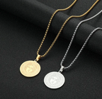 Stainless Steel Apollo Sun God Gold-Plated Pendant Necklace | Jewelry