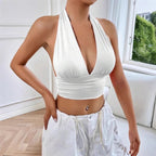 Backless Hollow-Out Summer Crop Top