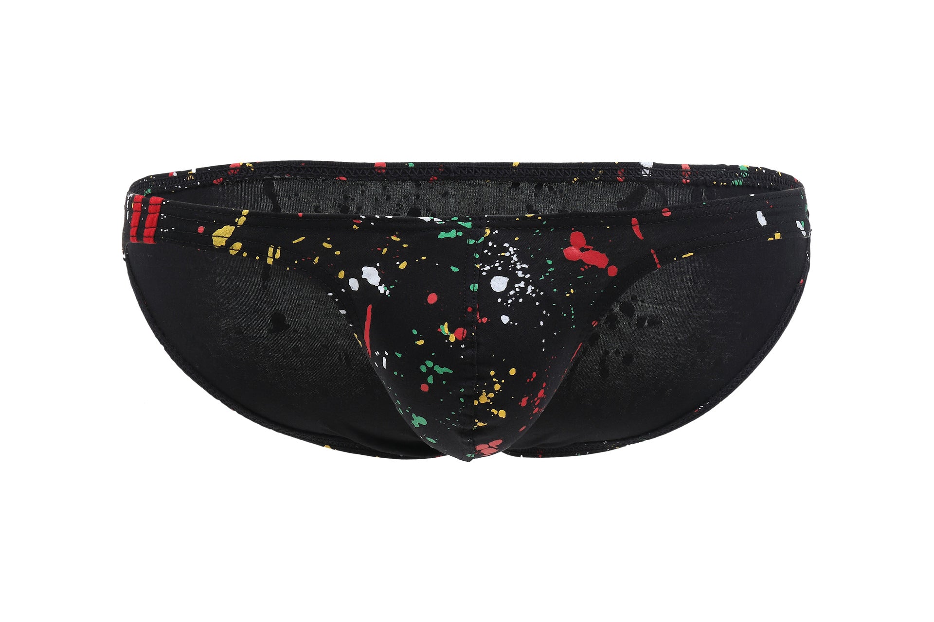 Men's Breathable Paint-Splatter Swim Briefs