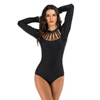 Women's Long Sleeve Surf One-Piece Swimsuit
