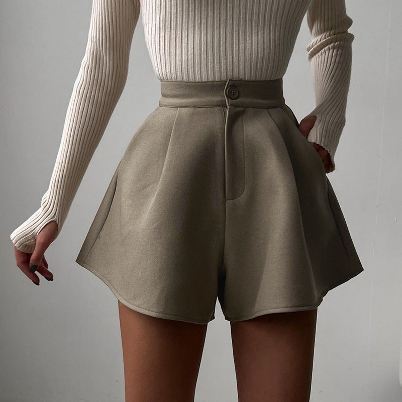 High-Waisted Vintage Wide-Leg Shorts for Women
