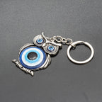 Owl Keychain with Blue Evil Eye Car Accessory | Accessory