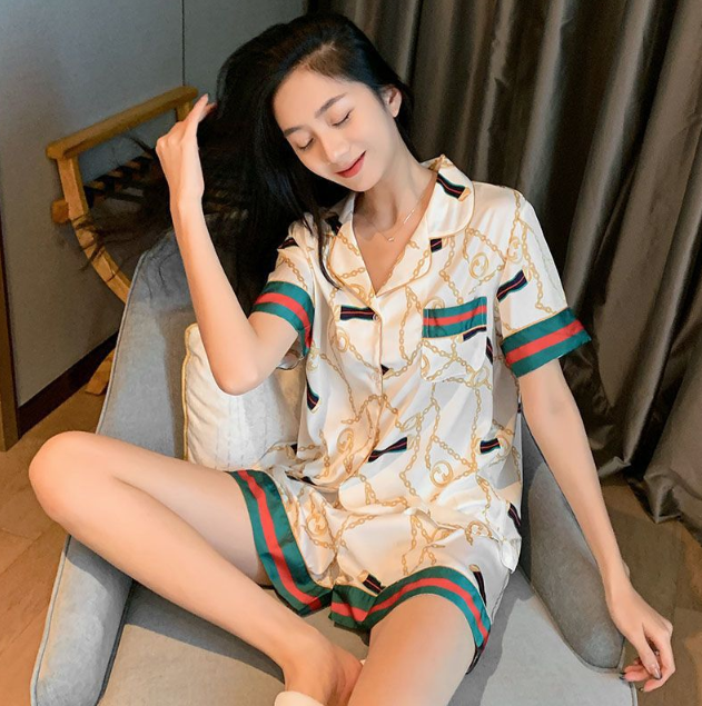 Women's Luxury Satin Short Pajama Set