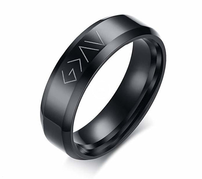 Stainless Steel Christian Scripture Ring | Christian Jewelry