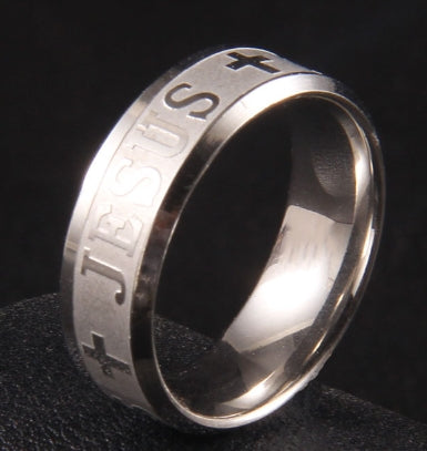 Personalized Fashion Stainless Steel Cross Ring