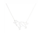 Dog Necklace with Big Tail Design