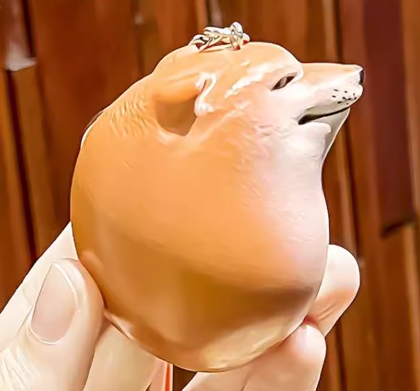 Cheems Dog Egg Keychain - Cute & Creative Pendant Toy | Accessory