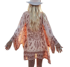 Sun Protection Jacket, Chiffon Cover-Up with Bull Design