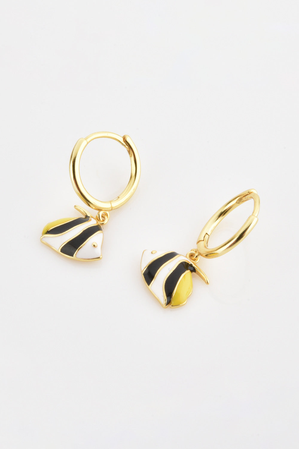 Fish Drop Huggie Earrings | Jewelry