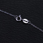 925 Silver Cross Necklace with Square Pendant | Christian Jewelry