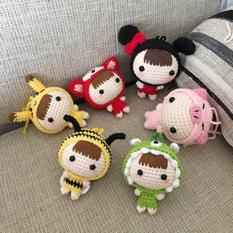 Crochet Doll Keychain Kit with Video Tutorial | Accessory