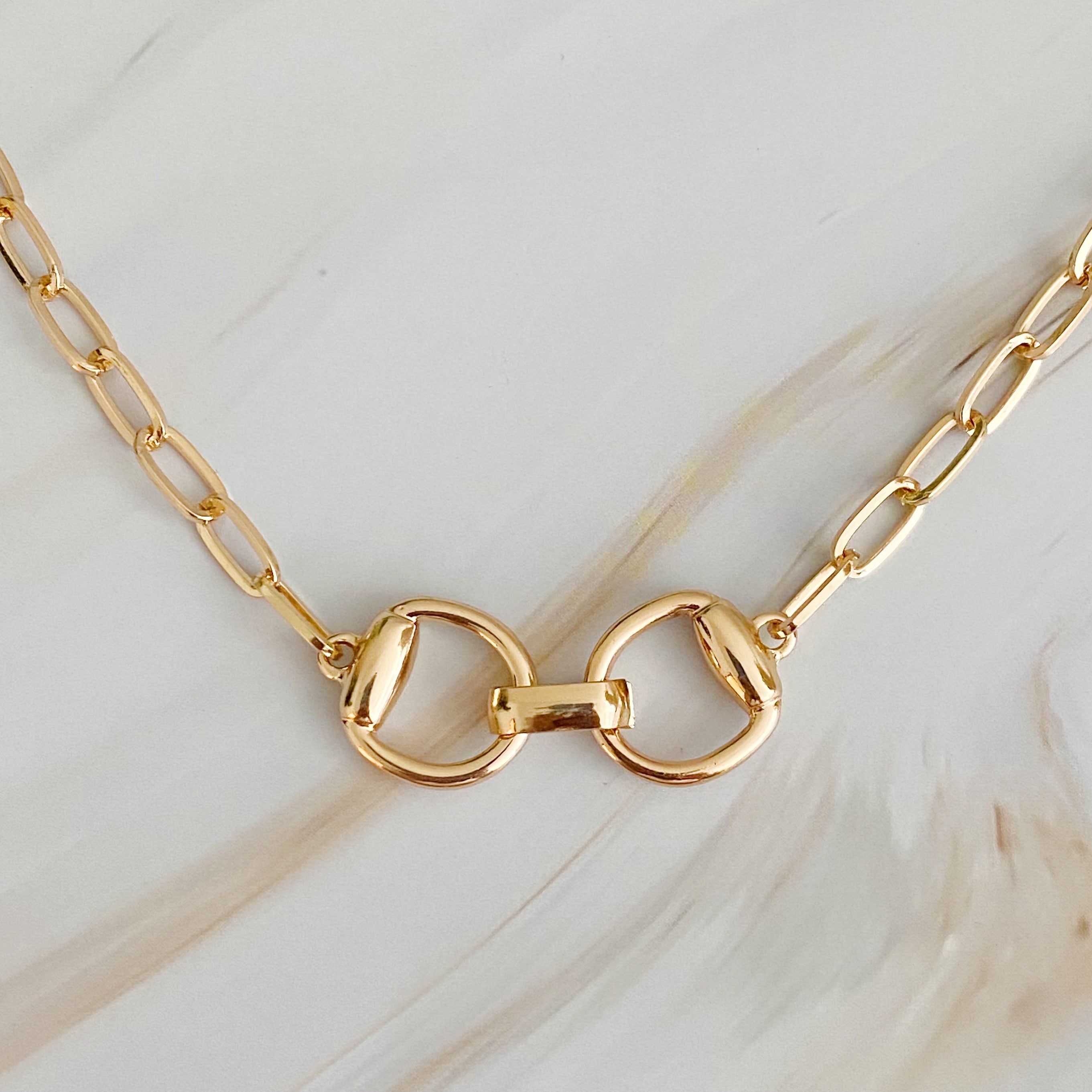 Equestrian Pendant Chain Necklace | Jewelry
