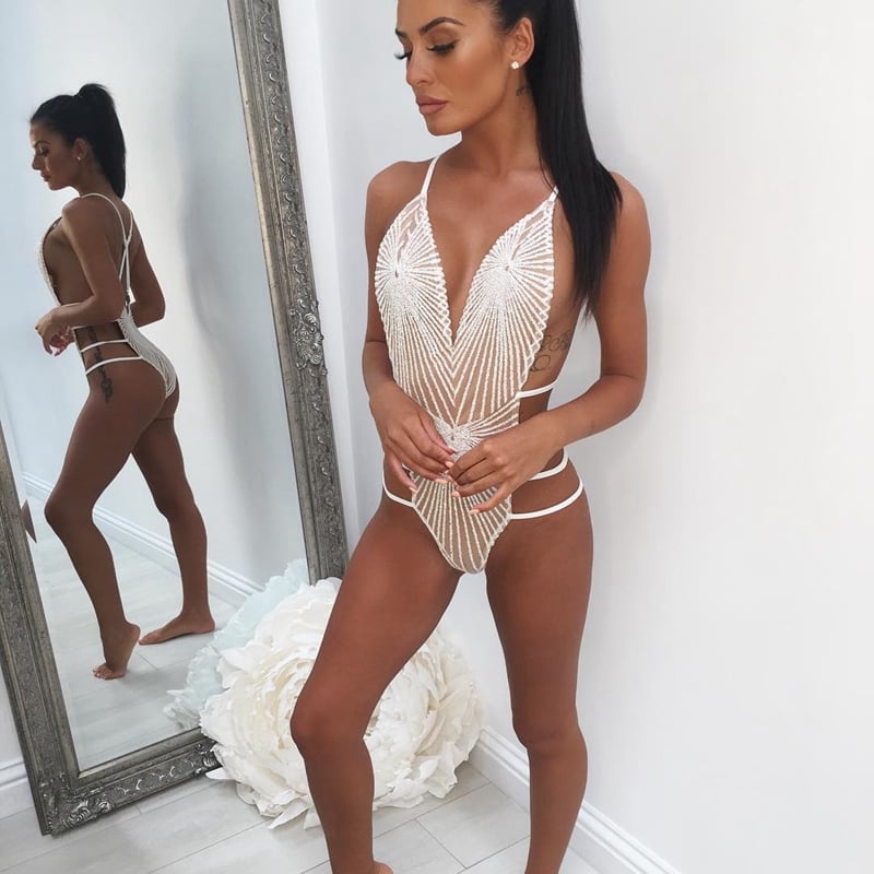 Strappy Plunge Monokini Swimsuit