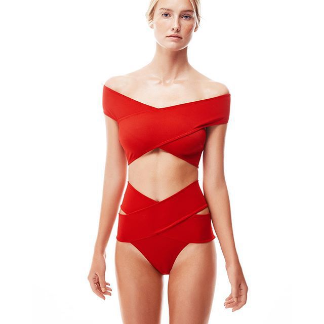 Women's Off-Shoulder Wrap Cutout One-Piece Swimsuit