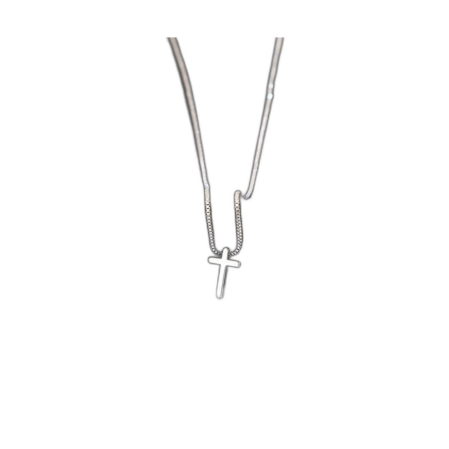 Gold & Silver Christian Cross Necklace | Christian Jewelry