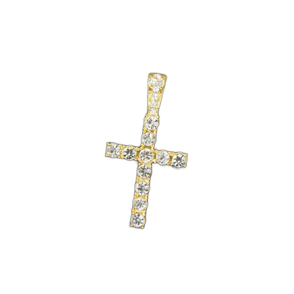 Hip Hop Diamond Cross Pendant with Cuban Link Necklace | Christian Jewelry