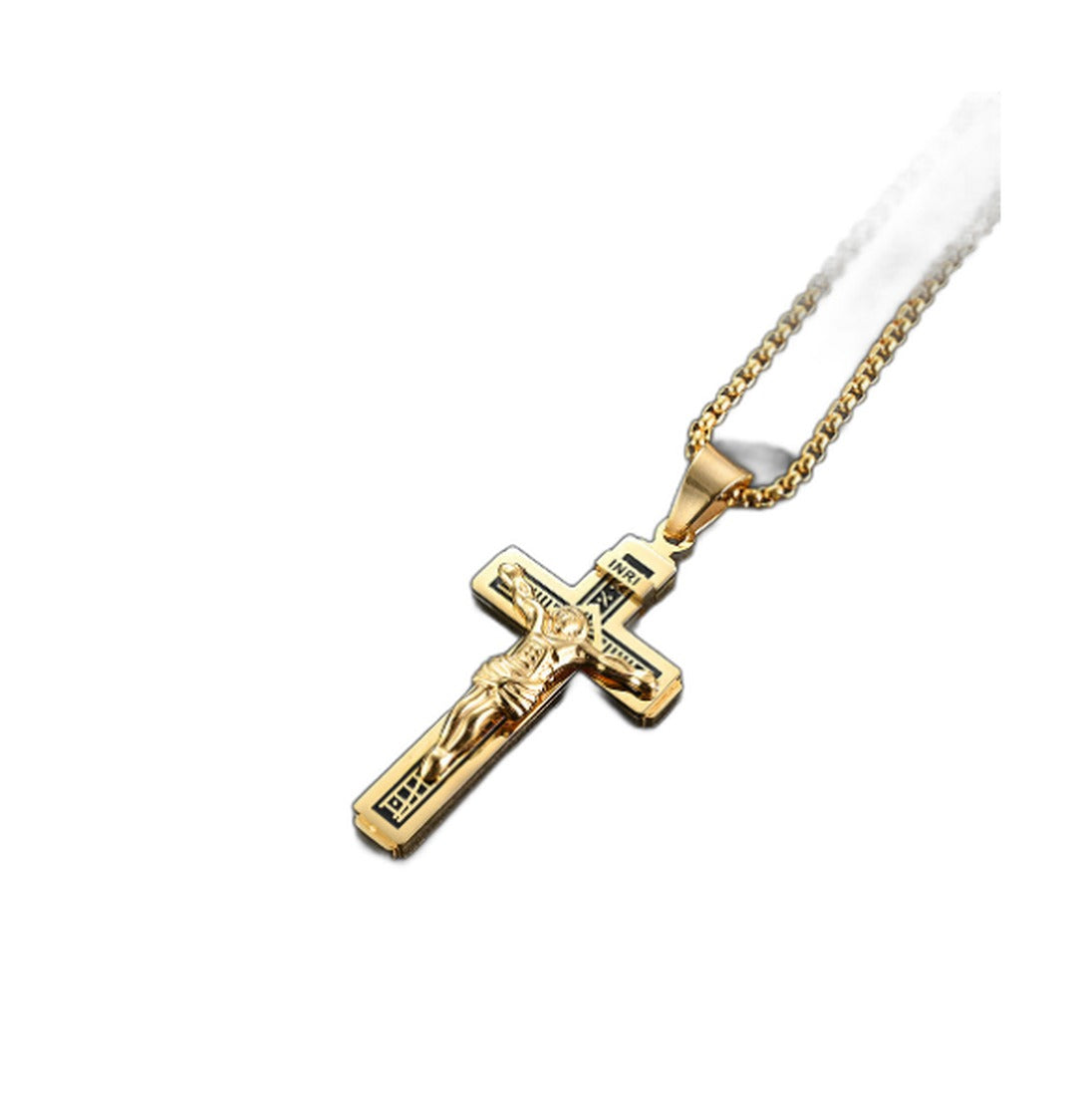 Jesus Crucifix Chain Necklace - Hip Hop Style Pendant - main