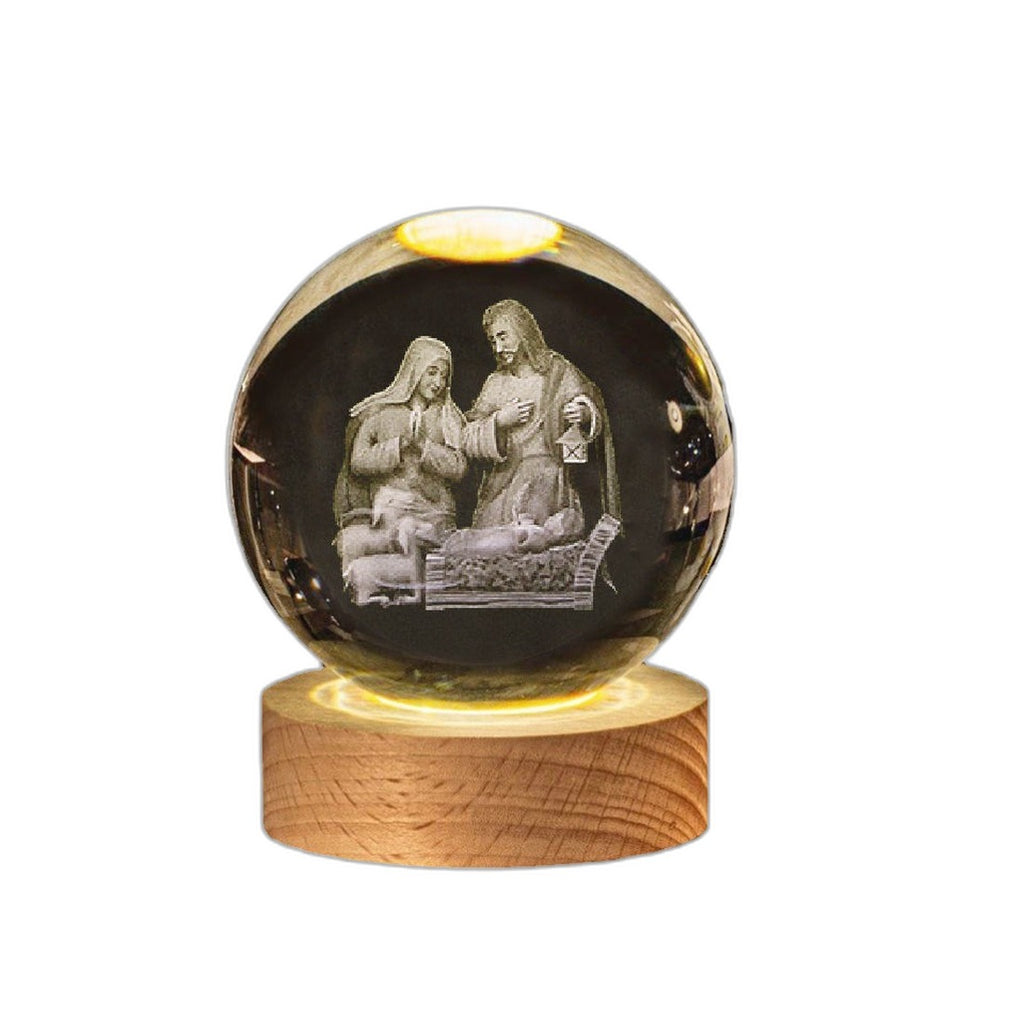 Luminous Cross Crystal Display - Faith Office Decor - Birth