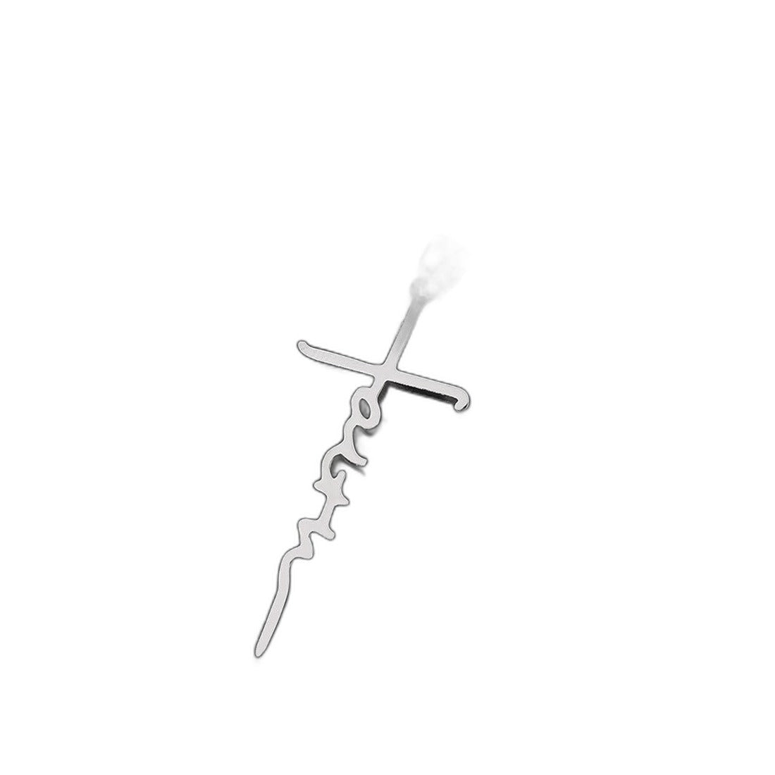 Stainless Steel Christian Cross Pendant Necklace (1pc) | Christian Jewelry