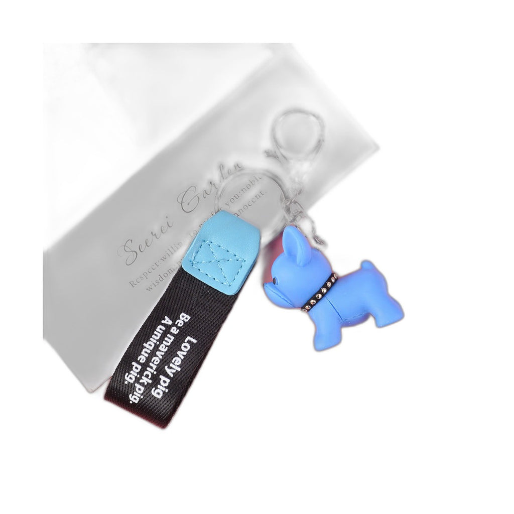 Cute Cartoon Dog Keychain Pendant for Bags and Gifts | Accessory - Blue (Amazon swatch)