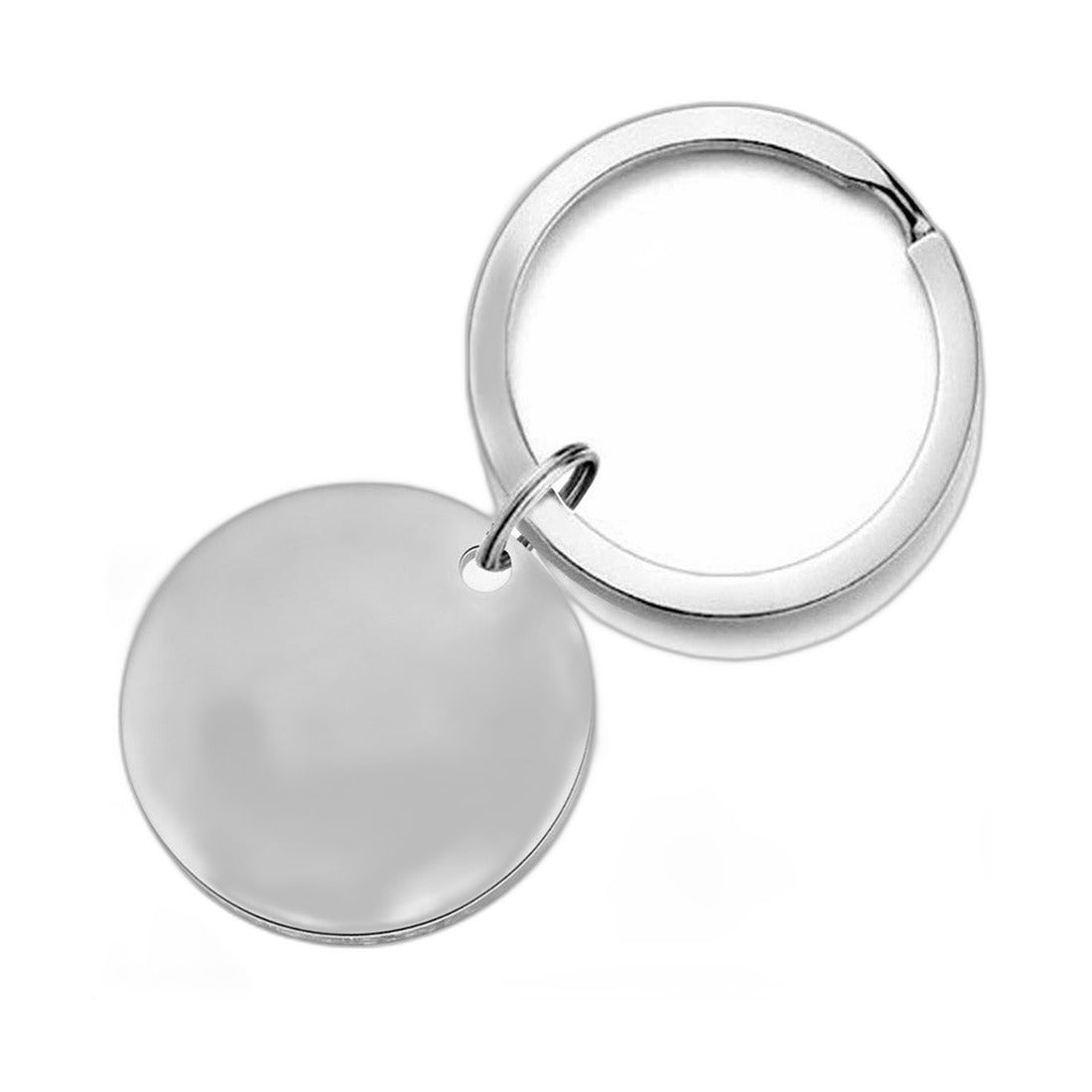 Pet Dog and Cat Tag Pendant Keychain with Photo Keyring | Accessory - Silver / military card (Amazon swatch)