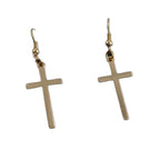 Trendy Cross Earrings in Alloy - Simple Christian Design | Christian Jewelry