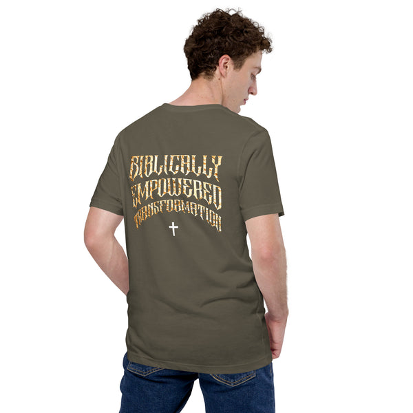 BET Christian T-Shirt - Biblically Empowered Transformation | Faith Streetwear