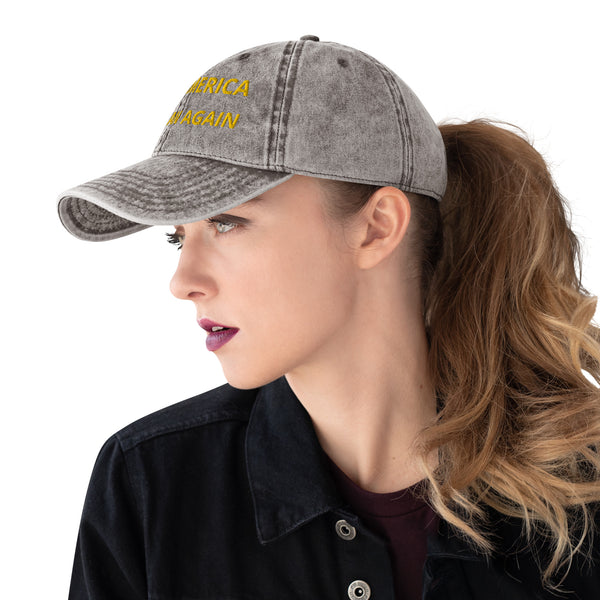 MACA Vintage Hat - Make America Christian Again (Grey)