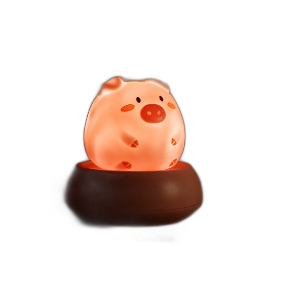 Voice-Controlled Cartoon Night Light for Kids - Silicone LED Lamp